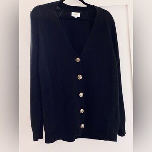 Seed Heritage | Oversized Black Knit Cardigan